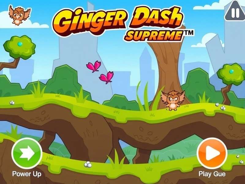 Ginger Dash Supreme Gameplay Screen